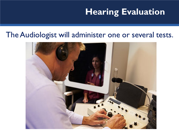 Hearing Evaluation - Man conducting hearing test